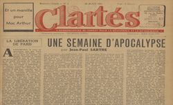 Accéder à la page "Clartés : l'hebdomadaire de combat pour la résistance et la démocratie"