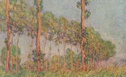 Les Peupliers, Claude Monet, reproduit dans Claude Monet d'Arsène Alexandre, Paris (25, bd de la Madeleine) : Les éditions Bernheim-Jeune, 1921