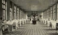 Hôpital Cochin. Service du professeur Vidal, salle des malades