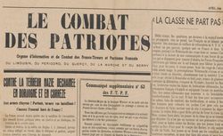 Accéder à la page "Combat des patriotes (Le) (Dordogne, Lozère)"