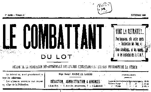 Accéder à la page "Combattant du Lot (Le)"