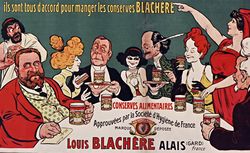 Une congrégation autorisée : c'est celle des gourmands ils sont tous d'accord pour manger les conserves Blachère... [affiche]