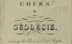 Accéder à la page "Cours de géodésie"