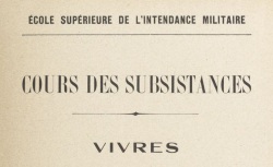 Accéder à la page "Cours des subsistances"