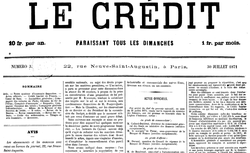 Accéder à la page "Crédit (Le) "