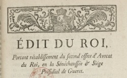 Accéder à la page "Actes royaux"