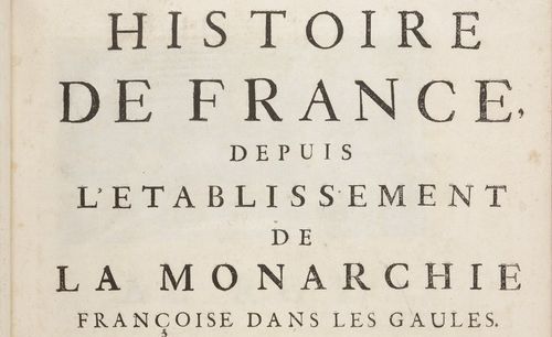 Accéder à la page "Gabriel Daniel, Histoire de France, depuis l'établissement de la monarchie française dans les Gaules (Paris : J.-B. Delespine, 1713)"