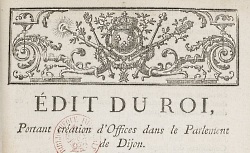 Accéder à la page "Actes royaux"