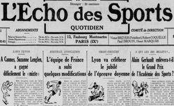 Accéder à la page "Écho des sports (L')"