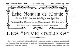 Accéder à la page "Écho mondain de l’Oranie (L')"