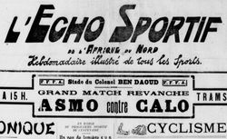 Accéder à la page "Écho sportif de l'Afrique du Nord (L') (Oran)"