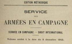 Accéder à la page "Service des armées en campagne"