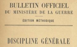 Accéder à la page "Discipline générale"