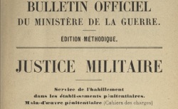 Accéder à la page "Justice militaire"