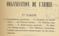 Accéder à la page "Administration centrale, organisation de l'armée"