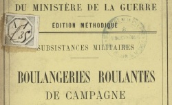 Accéder à la page "Subsistances militaires, ravitaillement, alimentation"