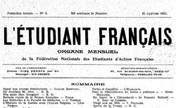 Accéder à la page "Étudiant français (L')"