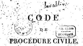 Accéder à la page "Code de procédure civile "