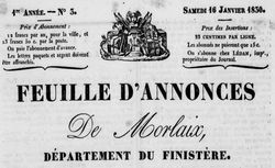 Accéder à la page "Feuille d'annonces de Morlaix"