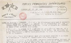 Accéder à la page "Forces françaises intérieures (communiqués). France d'abord (supplément)"