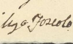 Fonds Louise d'Albany. Fonds numérisé. Lettre d'U.Foscolo à la comtesse d'Albany