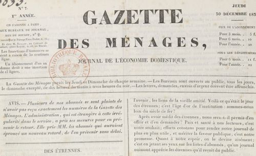 Accéder à la page "Gazette des ménages"