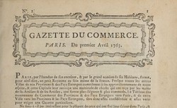 Accéder à la page "Gazette du commerce"