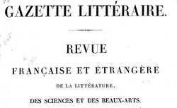 Accéder à la page "Gazette littéraire"