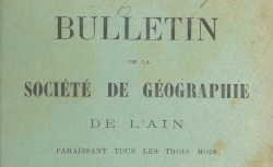 Accéder à la page "Société de géographie de l'Ain"