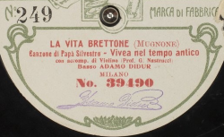 La Vita Brettone. Canzone di Papa Silvestro : 