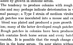 GRIFFITH, Frederick (1879-1941) The significance of pneumococcal types