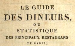 Accéder à la page "Guides gastronomiques"