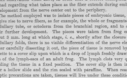 HARRISON, Ross Granville (1870-1959) Observations of the living developing nerve fiber