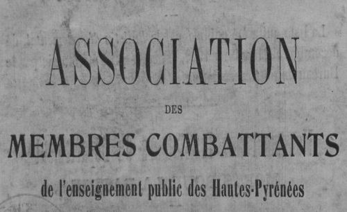 Accéder à la page "Anciens combattants de l'enseignement public des Hautes Pyrénées"