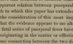 HOLMES, Oliver Wendell (1809-1894) The contagiousness of puerperal fever