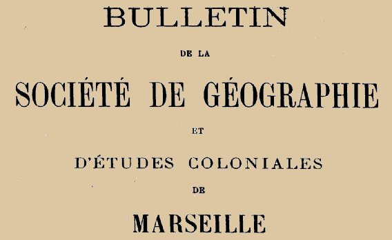 Accéder à la page "Société de géographie de Marseille"