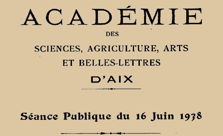 Accéder à la page "Académie des sciences, agriculture, arts et belles-lettres d'Aix-en-Provence"