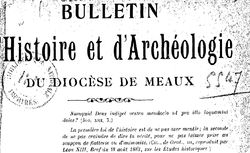 Accéder à la page "Conférence d'histoire et d'archéologie du diocèse de Meaux"