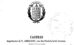 Accéder à la page "Société scientifique et littéraire de Castres"