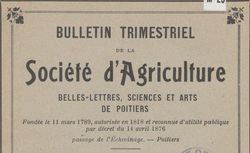 Accéder à la page "Société académique d'agriculture, belles-lettres, sciences et arts de Poitiers"