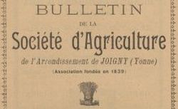 Accéder à la page "Société d'agriculture de Joigny"