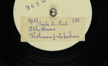 Accéder à la page "Sthothras : stances en l'honneur de Visnu et Lakshmi : chant religieux ; Devi Sthothra : stances en l'honneur de Meenakshi : chant religieux / Pathy, chant solo d'homme"