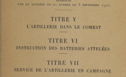 Accéder à la page "Instructions sur l'artillerie"