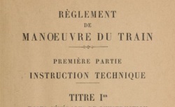 Accéder à la page "Instructions sur le train"