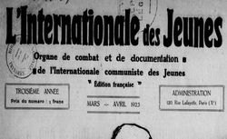 Accéder à la page "Internationale des jeunes (L')"