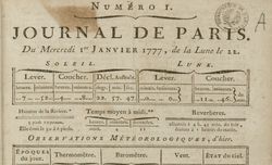 Accéder à la page "Journal de Paris"