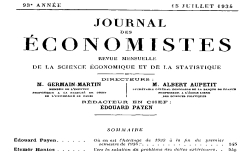 Accéder à la page "Journal des économistes"