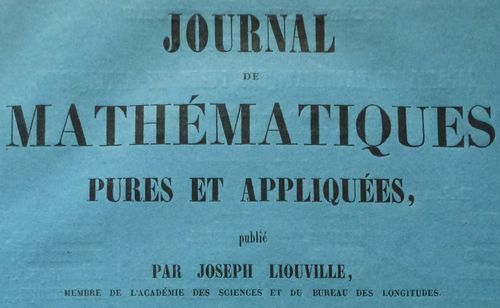 Accéder à la page "Journal de mathématiques pures et appliquées"