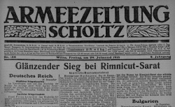 Accéder à la page "Armeezeitung-Scholtz, puis Litauischer Armeezeitung"