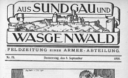 Accéder à la page "Aus Sundgau und Wasgenwald"